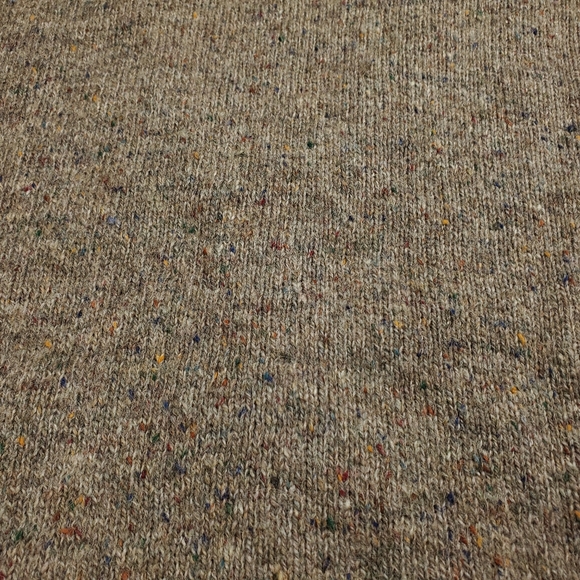 Vintage Robert Bruce Wool Cardigan Sweater Mens Large Speckled Dark Academia - Picture 8 of 9